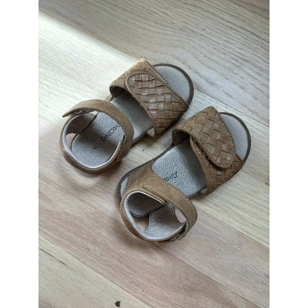 Consciously Baby Leather Sandals Size 6
